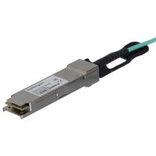 StarTech.com Fiber Optic Network Cable 32.81 ft Fiber Optic Network Cable for Network Device, Rack Server, Switch, Router - First End: 1 x QSFP+ Network - Male - Second End: 1 x QSFP+ Network - Male - 40 Gbit/s - Black - 1 Each