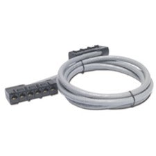 APC by Schneider Electric Cat.5e UTP Network Cable 37 ft Category 5e Network Cable for Network Device - First End: 6 x RJ-45 Network - Female - Second End: 6 x RJ-45 Network - Female - CMR - Gray - 1 Each - TAA Compliant
