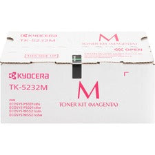 Kyocera TK-5232M Original High Yield Laser Toner Cartridge - Magenta - 1 Each 2200 Pages