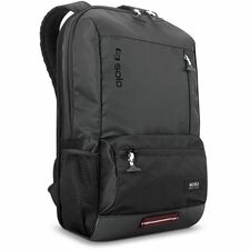 Solo Draft Carrying Case (Backpack) for 15.6" Notebook - Black Damage Resistant, Scuff Resistant, Scratch Resistant - Nylon, Fabric Body - Shoulder Strap, Backpack Strap - 17.5" Height x 12" Width x 5.5" Depth - 1 Each