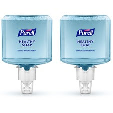 PURELL® HEALTHY SOAP™ ES4 0.5% BAK Antimicrobial Foam Refill 1.27 quart - Hand, Skin - Moisturizing - Blue - Bio-based, Dye-free - 2 / Carton