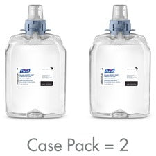 PURELL® FMX-20 Education Fragrance Free Foam Soap 2.11 quart - Dirt Remover, Kill Germs - Skin, School - Moisturizing - Clear - Fragrance-free, Dye-free, Bio-based - 2 / Carton