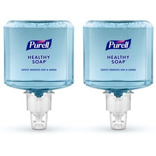 PURELL® HEALTHY SOAP™ ES4 Fresh Scent Foam Refill Fresh Scent - 1.27 quart - Dirt Remover, Kill Germs - Hand, Skin - Moisturizing - Blue - Dye-free, Pleasant Scent, Bio-based, Phthalate-free, Paraben-free, Triclosan-free - 2 / Carton
