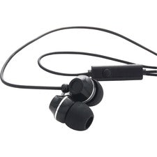 Verbatim Stereo Earphones with Microphone Stereo - Mini-phone (3.5mm) - Wired - Earbud - Binaural - In-ear - Black