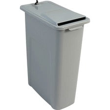 HSM Shred Disposal Bin Tamper Proof Lid, Lockable Container - Gray
