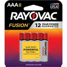 Rayovac Fusion Alkaline AAA Batteries For Multipurpose - AAA - 8 / Pack