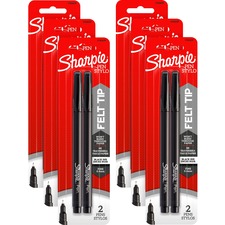 Sharpie Fine Point Pen Fine Pen Point - Black Ink - 2/Pack - 6 / Box