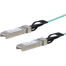 StarTech.com SFP+ Active Optical Cable - 3 m (9.8 ft.) 9.84 ft Fiber Optic Network Cable for Network Device, Switch, Server, Transceiver, Router, Network Firewall - First End: 1 x SFP+ Network - Male - Second End: 1 x SFP+ Network - Male - 10 Gbit/s - 24