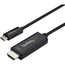 StarTech.com 1m / 3 ft USB C to HDMI Cable - USB 3.1 Type C to HDMI - 4K at 60Hz - Black 3.28 ft HDMI/USB Video Cable Adapter for Chromebook, Projector, Monitor, Audio/Video Device, MacBook, Workstation, TV, MacBook Pro, iPad Pro, MacBook Air - First End: