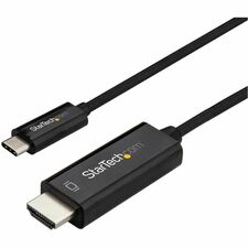 StarTech.com 2 m (6 ft.) USB-C to HDMI Cable - 4K at 60 Hz - Black 6.56 ft HDMI/USB A/V Cable for Chromebook, Projector, Monitor, Audio/Video Device, MacBook, Workstation, MacBook Air, iPad Pro, MacBook Pro - First End: 1 x 24-pin USB Type C Thunderbolt 3