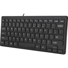 Adesso SlimTouch Mini Keyboard Cable Connectivity - USB Interface - 78 Key(s) - English (US) - QWERTY Layout - Desktop Computer, Notebook - Windows - Membrane Keyswitch - Black