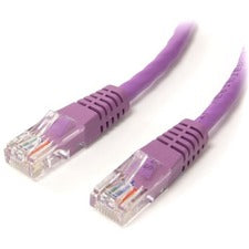 StarTech.com Molded Cat5e UTP Patch Cable 6 ft Category 5e Network Cable - First End: 1 x RJ-45 - Male - Second End: 1 x RJ-45 - Male - Patch Cable - Purple - 1 Each