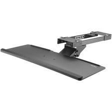 StarTech.com Under-Desk Keyboard Tray - Adjustable 8.5" Height x 30.8" Width - Black - Steel, Plastic - 1 Each