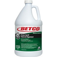 Betco Green Earth Natural Degreaser Concentrate - 128 fl oz (4 quart) - Bio-based, Phosphate-free - Dark Green - 1 Each