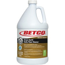 Betco Green Earth Daily Floor Cleaner Concentrate - 128 fl oz (4 quart) - pH Neutral, Fragrance-free - Yellow - 1 Each