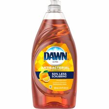 Dawn Ultra Antibacterial Dish Soap 28 fl oz (0.9 quart) - Citrus Scent - Antibacterial, Residue-free, Streak-free - Orange - 1 Each