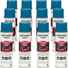 Rust-Oleum Industrial Choice Precision Line Marking Paint 1 Color(s) - Caution Blue - 17 fl oz - 12 / Carton