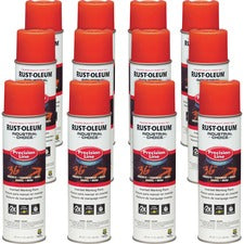 Rust-Oleum Industrial Choice Precision Line Marking Paint 1 Color(s) - Alert Orange - 17 fl oz - 12 / Carton