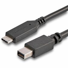 StarTech.com 1.8m / 6 ft USB-C to Mini DisplayPort Cable-USB C to mDP Cable-4K 60Hz-Black 6 ft Mini DisplayPort/USB Video Cable Adapter for Chromebook, Monitor, iMac, Notebook, MacBook, Audio/Video Device, TV - First End: 1 x 24-pin USB 3.1 Type C - Male