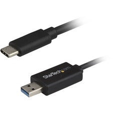 StarTech.com USB-C to USB 3.0 Data Transfer Cable for Mac and Windows, 2m (6ft) 6.56 ft USB/USB-C Data Transfer Cable for Notebook, Desktop Computer, MAC - First End: 1 x 9-pin USB 3.0 Type A - Male - Second End: 1 x 24-pin USB 3.0 Type C - Male - 5 Gbit/
