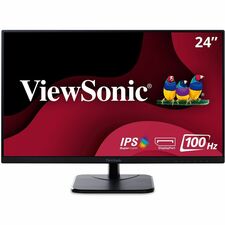 ViewSonic Value VA2456-mhd 24" Class Full HD LED Monitor - 16:9 - Black 23.8" Viewable - In-plane Switching (IPS) Technology - LED Backlight - 1920 x 1080 - 16.7 Million Colors - Adaptive Sync - 250 Nit - 14 ms - 100 Hz Refresh Rate - Speakers - HDMI - VG