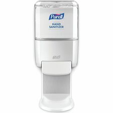 PURELL® ES4 Hand Sanitizer Dispenser, Push-Style Manual - 1.27 quart Capacity - Locking Mechanism, Durable, Wall Mountable - White - 1 Each
