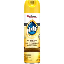 Pledge Lemon Enhancing Polish 14.2 fl oz (0.4 quart) - Lemon Scent - White - 1 Each