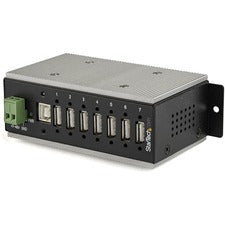StarTech.com 7-Port Industrial USB 2.0 Hub with ESD Protection & 350W Surge Protection USB Type B - External - 7 USB Port(s) - 7 USB 2.0 Port(s) - PC - TAA Compliant