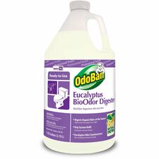 OdoBan Professional BioOdor Digester Refill 128 fl oz (4 quart) - Eucalyptus Scent - Purple - 4 / Carton