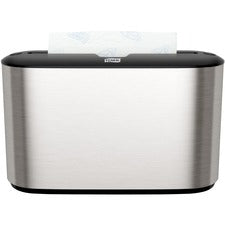 TORK Xpress Countertop Multifold Hand Towel Dispenser Multifold Dispenser - 7.9" Height x 12.7" Width x 4.6" Depth - Plastic, Metal - Stainless - Compact, Lockable - 1 Each