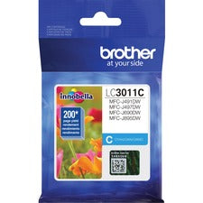 Brother Innobella LC3011C Original Standard Yield Inkjet Ink Cartridge - Single Pack - Cyan - 1 Each 200 Pages