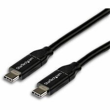 StarTech.com USB-C to USB-C Cable w/ 5A PD - M/M - 2 m (6 ft.) - USB 2.0 - USB-IF Certified 6.60 ft USB Data Transfer Cable for Chromebook, Docking Station, Notebook, MacBook, MacBook Pro - First End: 1 x 24-pin USB 2.0 Type C - Male - Second End: 1 x 24-