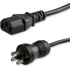 StarTech.com Standard Power Cord For Monitor, Computer - 125 V AC / 10 A - Black - 15 ft Cord Length - NEMA 5-15P / IEC 60320 C13 - North America - 1 Each