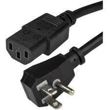 StarTech.com Standard Power Cord For Desktop Computer, Monitor, Printer, Scanner - 125 V AC / 10 A - Black - 6 ft Cord Length - NEMA 5-15P / IEC 60320 C13 - North America - 1 Each