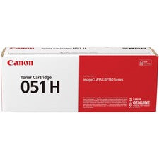 Canon 051H Original High Yield Laser Toner Cartridge - Black - 1 Each 4100 Pages