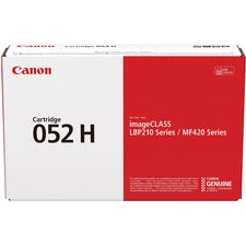 Canon 052H Original High Yield Laser Toner Cartridge - Black - 1 Each 9200 Pages