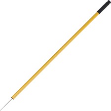 Ettore Trash Picker 44" Reach - Lightweight, Extended Tip, Safety Guard, Ergonomic Handle - Steel - Gold - 1 Each