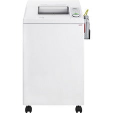 ideal. 2604 Super Micro-cut Paper Shredder Continuous Shredder - Super Micro Cut - 8 Per Pass - for shredding Paper - 0.062" x 0.031" Shred Size - P-7 - 28 ft/min - 10.25" Throat - 26 gal Wastebin Capacity - 745.70 W - White - TAA Compliant