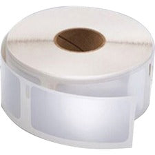 Dymo LabelWriter Labels 1" Height x 2 1/8" Width - Roll - Rectangle - White - 500 / Roll - 6 / Pack