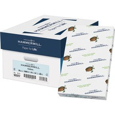 Hammermill Colors Recycled Copy Paper - Blue Legal - 8 1/2" x 14" - 20 lb Basis Weight - Jam-free - Blue - 500 Sheets per Ream - 10 / Carton