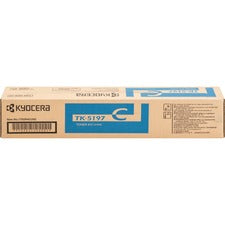 Kyocera TK-5197C Original Laser Toner Cartridge - Cyan - 1 Each 7000 Pages