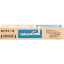 Kyocera TK-5207C Original Laser Toner Cartridge - Cyan - 1 Each 12000 Pages