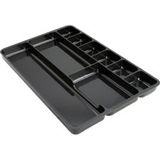 Lorell Drawer Tray Organizer 9 Compartment(s) - 1.25" Height x 14" Width x 9.38" Depth - Black - 1 Each