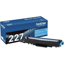 Brother TN-227C Original High Yield Laser Toner Cartridge - Cyan - 1 Each 2300 Pages