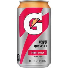 Gatorade Fruit Punch Thirst Quencher Ready-to-Drink - 11.60 fl oz (343 mL) - Fruit Punch - 24 / Carton