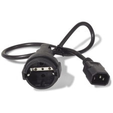 APC by Schneider Electric 2ft Power Cord 230 V AC - Black - 2 ft Cord Length - 1 Each