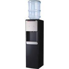 Genuine Joe 110-volt Water Cooler 1.32 gal - 38" x 13.4" x 12.3" - Black, Silver