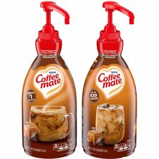 Coffee mate Salted Caramel Chocolate Liquid Concentrate Coffee Creamer - Pump Bottle Salted Caramel Chocolate Flavor - 50.70 fl oz (1.50 L) - 600 Serving - 2 / Carton