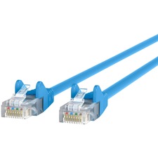 Belkin RJ45 Category 6 Snagless Patch Cable 40 ft Category 6 Network Cable - First End: 1 x RJ-45 - Male - Second End: 1 x RJ-45 - Male - Blue - 1 Each