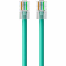 Belkin CAT6 Ethernet Patch Cable, RJ45, M/M 15 ft Category 6 Network Cable for Network Device - First End: 1 x RJ-45 Network - Male - Second End: 1 x RJ-45 Network - Male - Patch Cable - Gold Plated Connector - Green - 1 Each